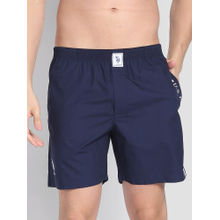 U.S. POLO ASSN. Brand Stripe Dual Pocket IYAX Boxers Navy Blue