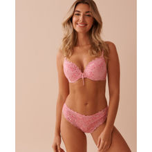 La Vie En Rose Pink Push-Up Demi Bra