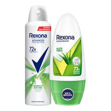 Rexona Aloe Vera Odour Protection Roll On & Anti-Perspirant Deodorant Combo