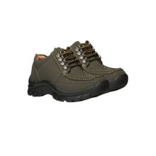 Bata Mens Olive Lace-Ups Casual Boots