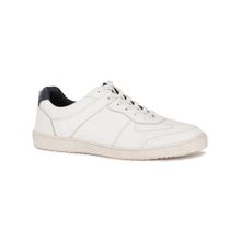 Hush Puppies Mens White Lace-Ups Casual Sneakers