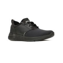 Hush Puppies Mens Black Lace-Ups Running Shoes