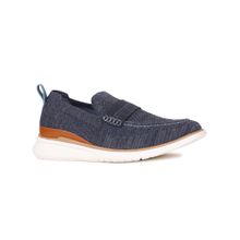 Hush Puppies Mens Navy Blue Slip On Running Shoes