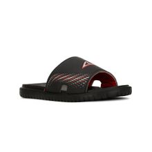 Power Mens Black Slip On Casual Sliders
