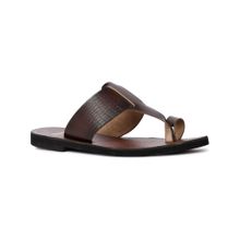 Bata Mens Brown Slip On Casual Sandals