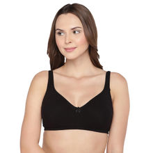 Inner Sense Organic Cotton Antimicrobial Seamless Side Support Bras (Pack Of 2)-Black