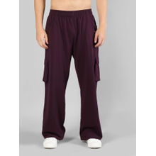 Chkokko Men Wine Casual Track Pants