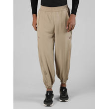 Chkokko Men Khaki Track Pants