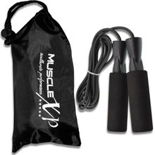 MuscleXP Skipping Rope (Jumping Rope) With Foam Handles For Men, Women & Children, (Blue / Black)