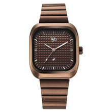 Fastrack Men Brown Vyb Maverick Quartz Analog Metal Strap Watch (FV30001QM03W) (M)