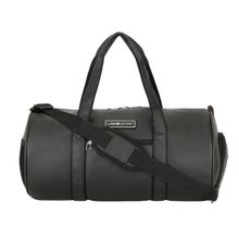 Lavie Sport Athlete 27L Synthetic Leather Men and Women's Gym Duffle Bag (Black) (M)