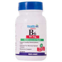 HealthVit Vitamin B6 50 Mg 60 Capsules