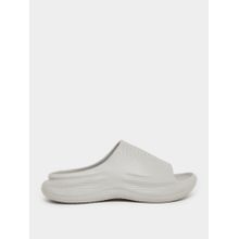 Styli Elevate Men Breathable Upper Comfort Grey Sliders