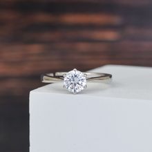 925 Sterling Silver American Diamond Adjustable Wedding Ring for Women Girls