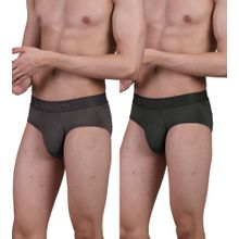 FREECULTR Men's Anti-Microbial Air-Soft Micromodal Underwear Brief, Pack of 2 - Multi-Color
