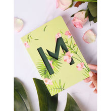Doodle Initial M - Floral Monogram Notebook