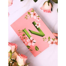 Doodle Initial N - Floral Monogram Notebook