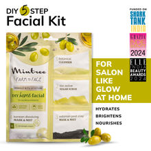Mintree Organic Olive Brightening at Home Facial Kit for Men Collagen Melting Mask