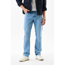 Snitch Light Blue Light Distressed Comfortable Casual Jeans