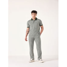 Muvazo Green Jacq- Grid Knitted Co-Ord