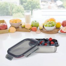 Peggy Oliver Everyday 1780Ml Rectangle Stainless Steel Food Container with Pp Lid