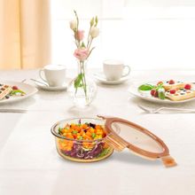 Peggy Oliver Everyday 400Ml Round Glass Food Container with Pp Lid