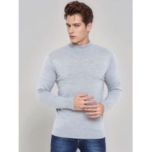 98 Degree North Grey Stylish Men's Merino Wool Sweater
