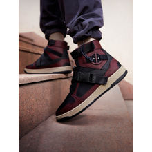 The Souled Store Official Deadpool : Utility Suit Men Sneakers Maroon & Black