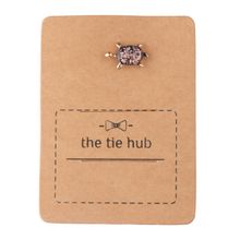 The Tie Hub Solid Pink Chain Lapel Pin
