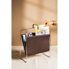 SG Home Metallic Muse Faux Leather Magazine Holder