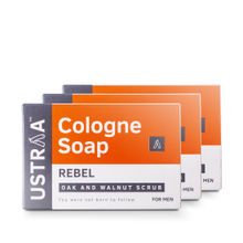 Ustraa Cologne Soap For Men - Rebel (Set of 3)