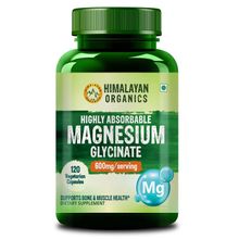 Himalayan Organics Highly Absorbable Magnesium Glycinate Veg Capsules
