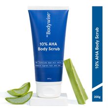 Be Bodywise 10% AHA (Lactic Acid) Body Scrub - To De-Tan, Smoothen Skin & Reduce Ingrown Hair