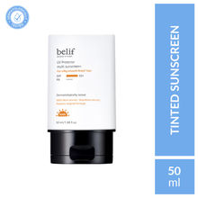 belif UV Protector Korean Vegan Tinted Mineral Face Sunscreen SPF50+ for Tone Up with Matte Finish