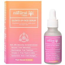 Natural Vibes Glow 'd Up Face Serum With Plant Based Niacinamide, Vitamin C