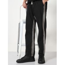 SHOWOFF Mens Black Washed Drawstring Jeans