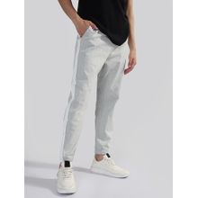 SHOWOFF Edition Mens Grey Slim Fit Linen Joggers