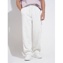SHOWOFF Mens Grey Straight Fit Trackpant