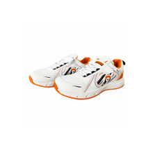 DNINE Men Orange DNINE Bolt Bowling Spikes Cricket Shoe