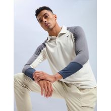 Technosport Men Colorblock Slim Fit Polo Sports T-Shirt with Technocool+
