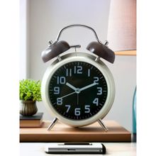 Savya Home Alarm Clock With Night Light and Stop Watch Timer Black, Medium