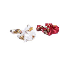 Blueberry Set Of 2 Multi Printed Bow Scrunchies