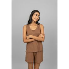 NeceSera Home Brown Lounge Shorts