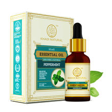 Khadi Natural Peppermint Essential Oil Relieves Headache & Nausea