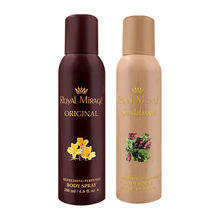 Royal Mirage Original & Sandalwood Refreshing Perfumed Body Spray - Pack Of 2