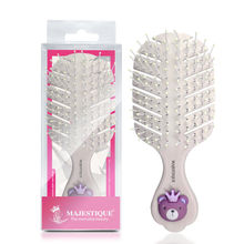 Majestique Small Hair Brush - Detangling Brush for Baby Kids, Women and Men - Color May Vary