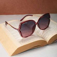 ROYAL SON Over-sized UV Protection Women Sunglasses Black Lens - CHIWM00113-C4