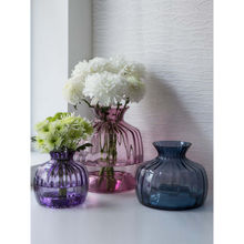 Dartington Crystal Cushion Purple Large Flower Vase
