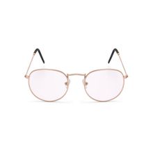 ROYAL SON Unisex Round Transparent Sunglasses -RS005DP-SF