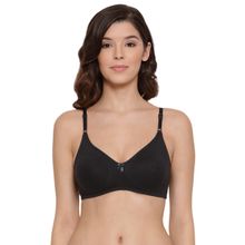 Lux Lyra 511 Black Cotton Moulded Bras For Women